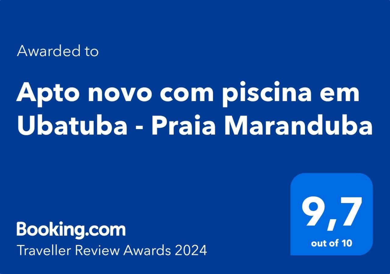 Apto Novo Com Piscina Em Ubatuba - Praia Maranduba Exteriör bild
